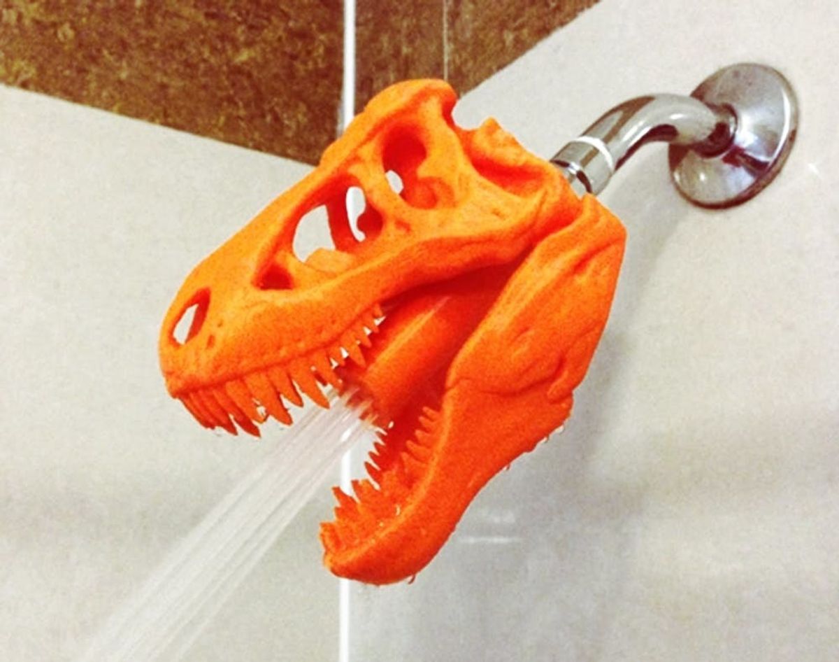 Get Your Shower Some (3D Printed!) T-Rex Power