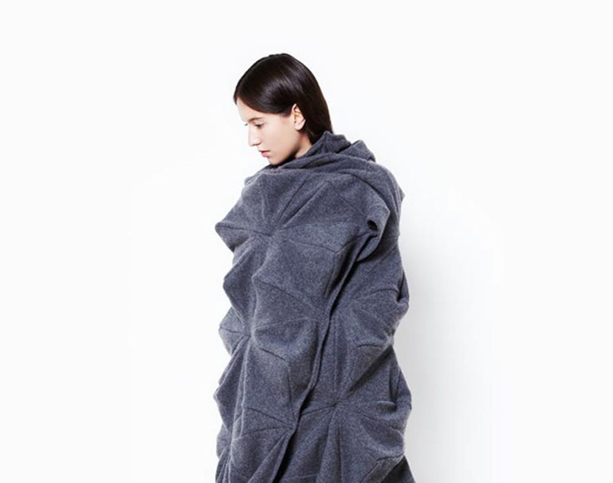 This Origami-Inspired Blanket Is a Geometric Work of Art