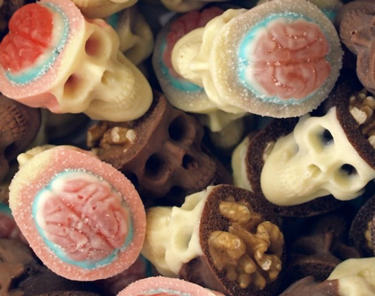 Eat These Delicious Candy Braiiiinns at Your Zombie Dance Party