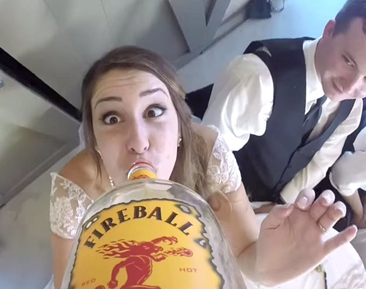 GoPro + Bottle of Booze = Best Wedding Video Ever