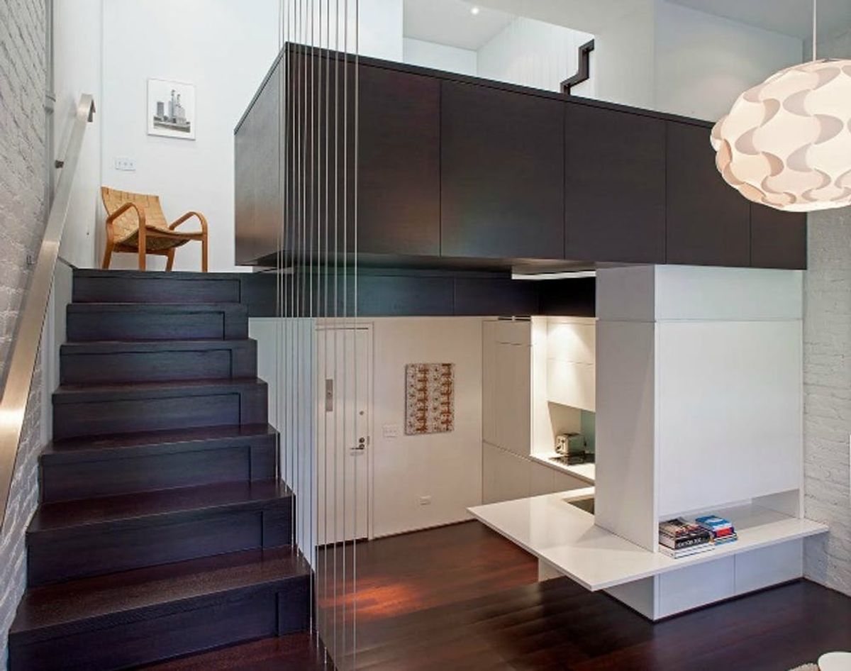 Small Space Alert: Watch a Studio Become a 3-Story Apartment