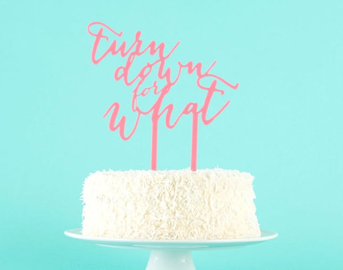 Turn Down for… The Best Cake Topper We’ve Ever Seen