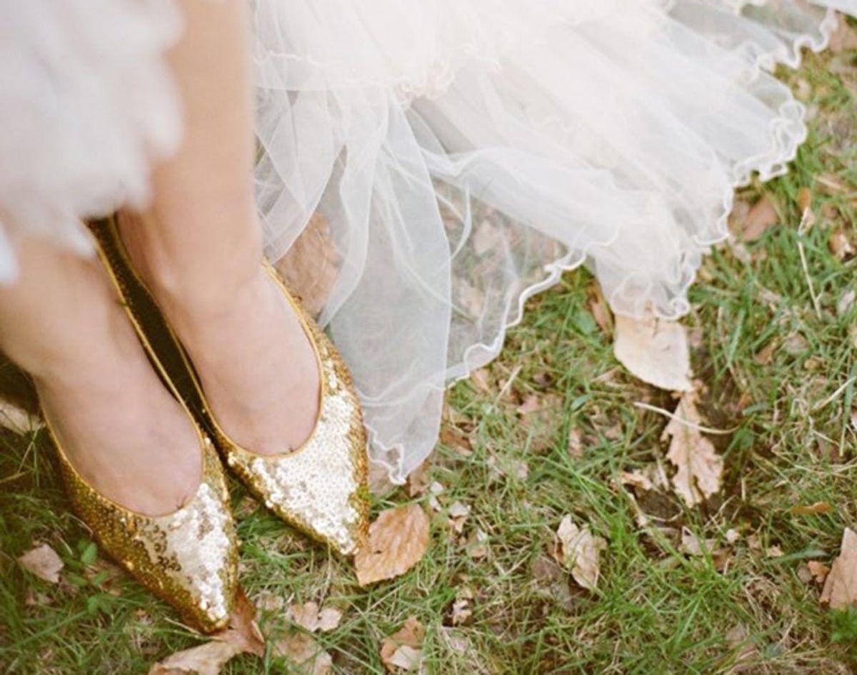 20 Gold Wedding Shoes to Wear on Your Big Day