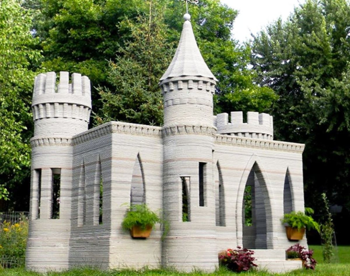 You Guys, Someone Printed a 3D CASTLE!