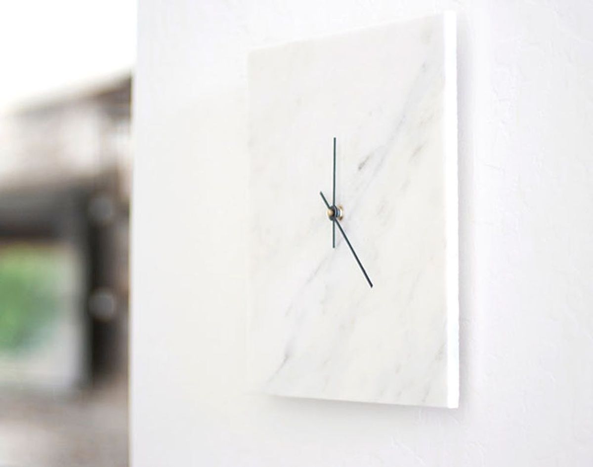How to DIY a Chic Marble Wall Clock for Just $10
