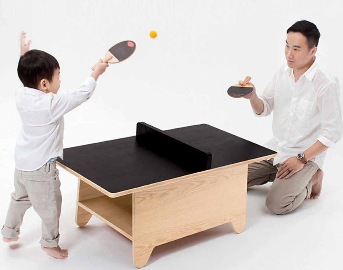 Our New Fave 2-in-1: The Ping Pong Coffee Table