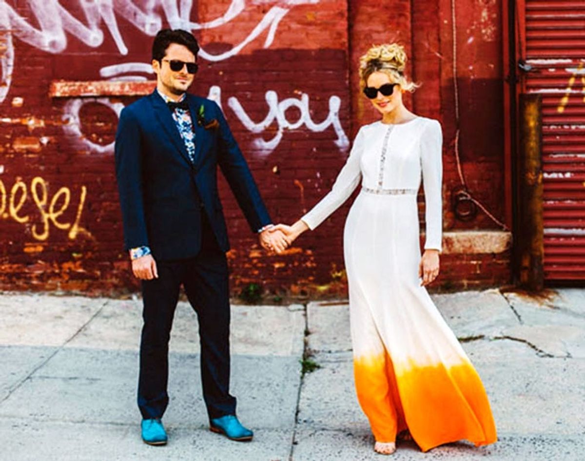 18 Colorful Wedding Dresses for the Non-Traditional Bride