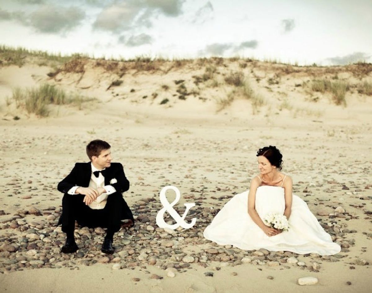13 Beach-Inspired Wedding + Engagement Photos