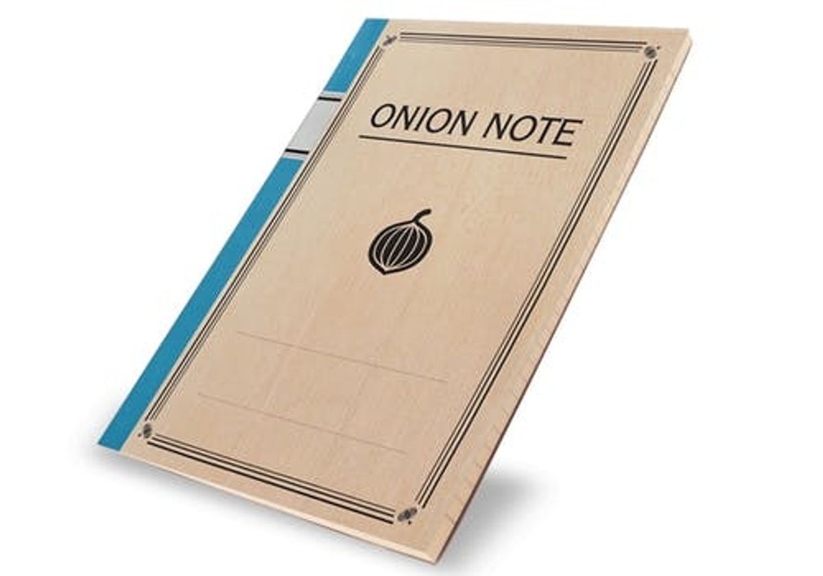 This Notebook Made of Onions Will Bring a Tear to Your Eye