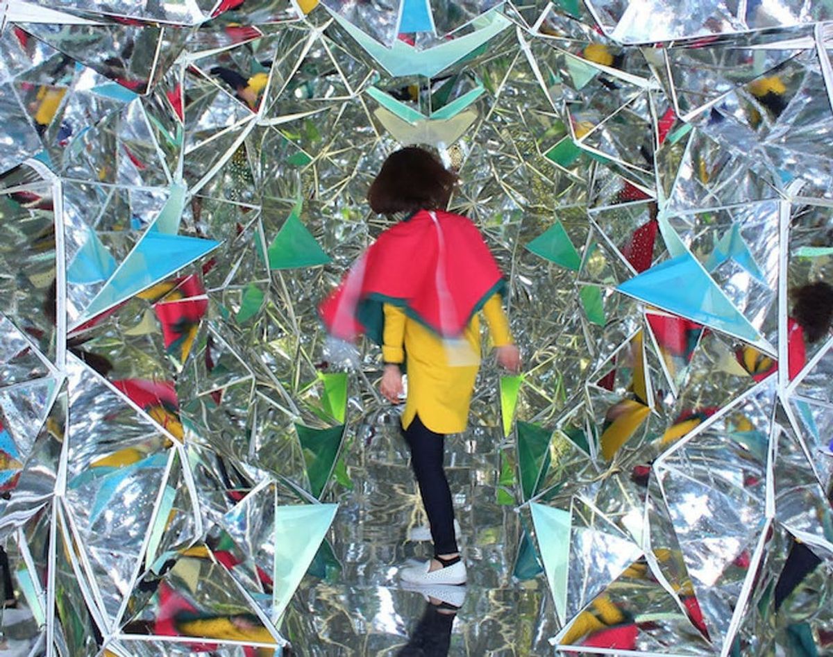 Check Out This Life-Size Kaleidoscope You Can Walk Into!