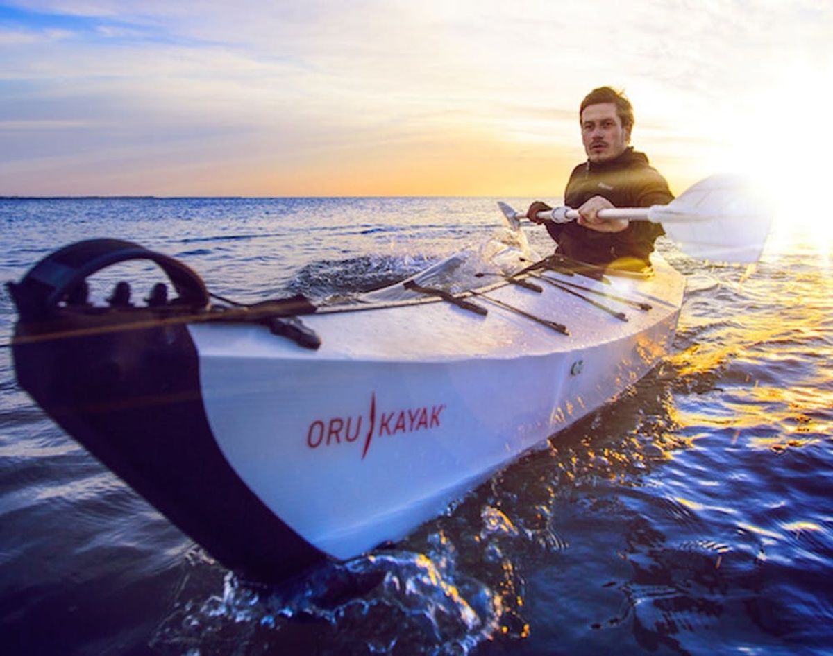 See This Awesome Kayak Fold Into a Portable Bag!