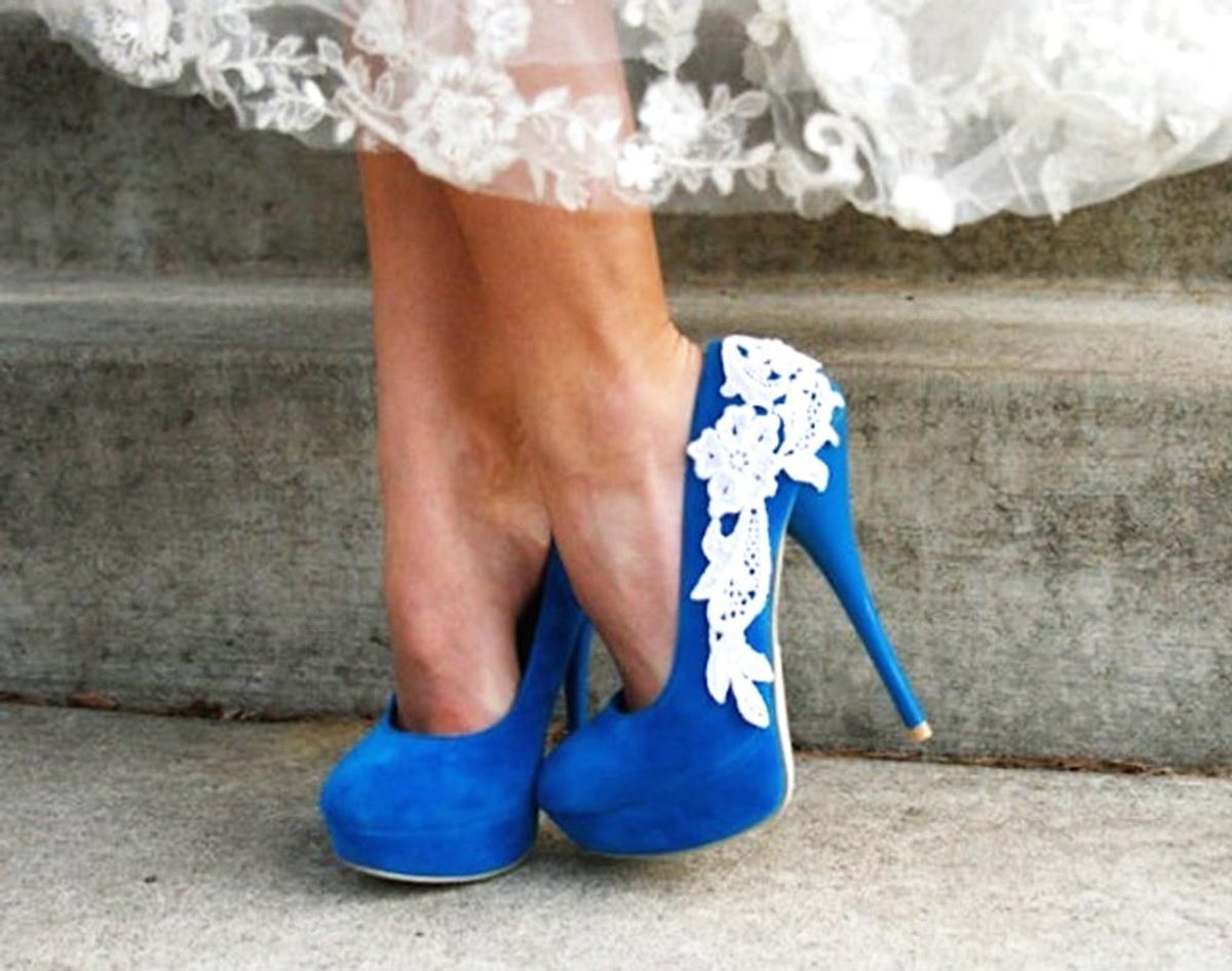 17 Chic Pairs of “Something Blue” Wedding Shoes