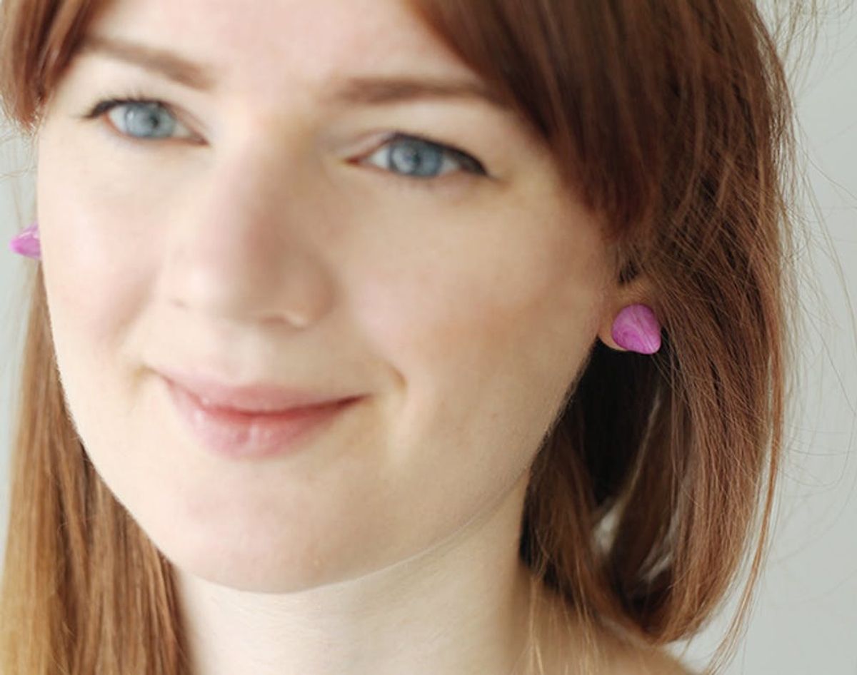 DIY Jewelry Basics: Use Clay to Make Marbled Stud Earrings