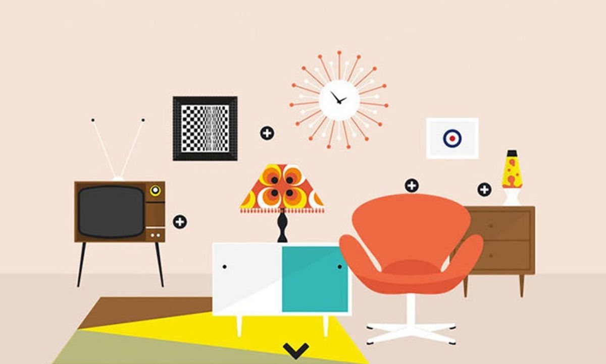 An Illustrated History of the Last 7 Decades of Interior Design - Brit + Co