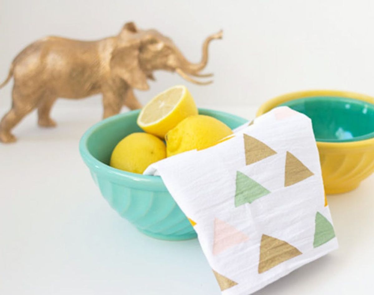 17 DIY Tea Towels to Up Your Kitchen’s Style Game