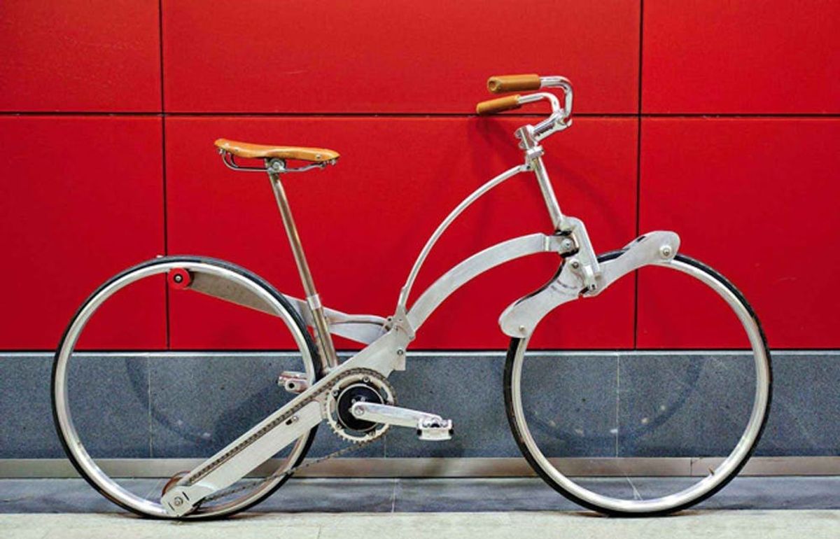 Sada Bike Is a Foldable Bike You Can Carry Like a Backpack
