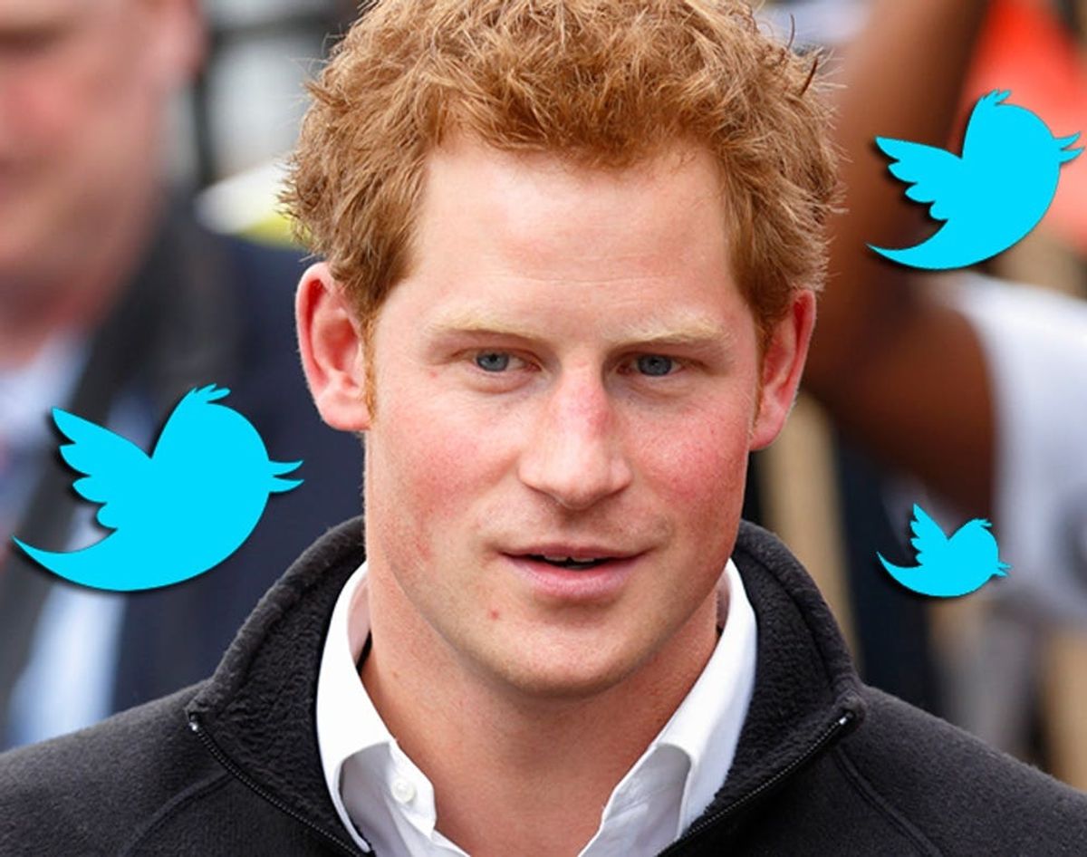 We’re Royally Swooning Over Prince Harry’s Very First Tweet