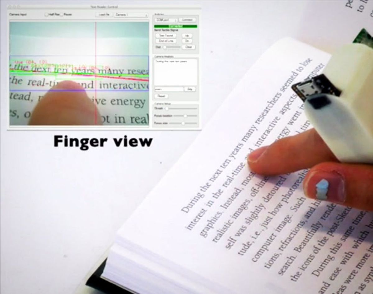 This Gadget Lets You Read More Easily By Using Your Fingers
