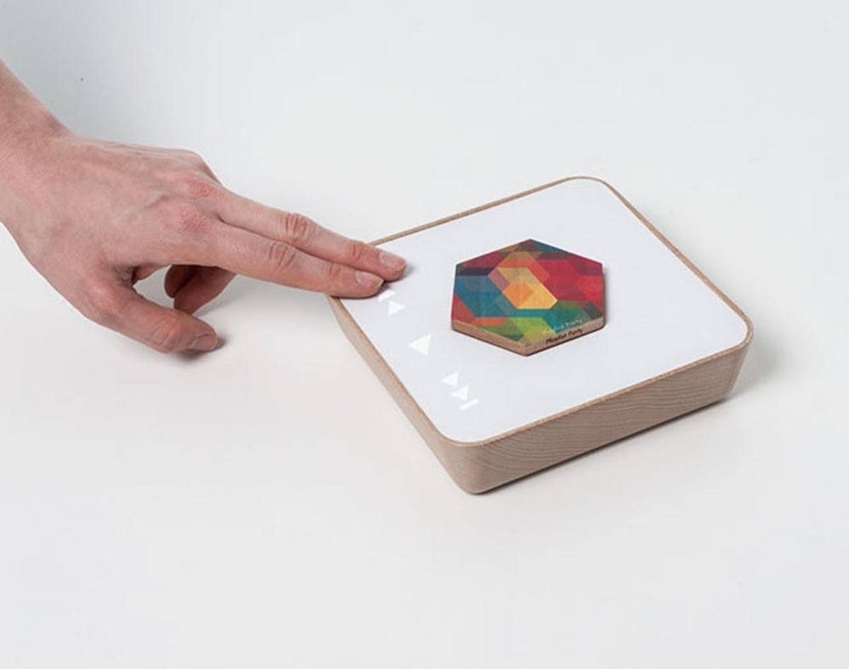 Store and Play Your Digital Library on Wooden Hexagons