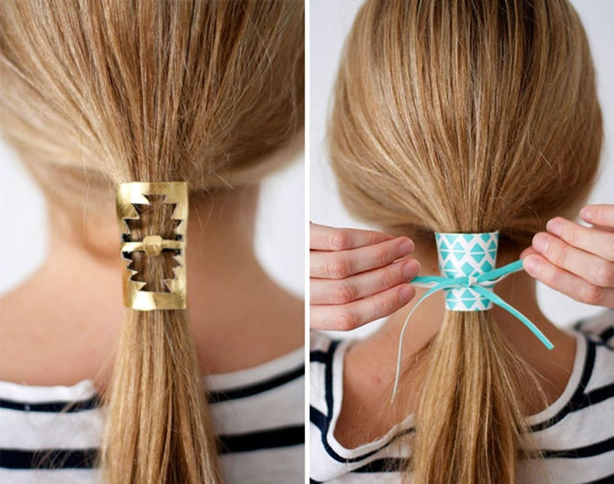 Tie One On: 2 Materials, 4 DIY Hair Cuffs