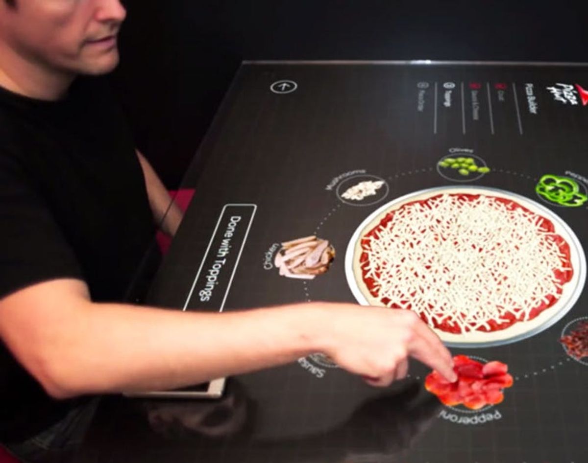 Order a Slice of the Future on Pizza Hut’s Touchscreen Tables
