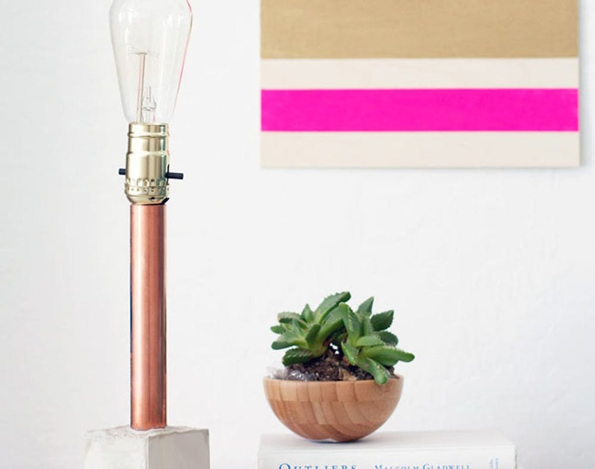 Let There Be Light: 2 Ways to Make a Copper + Concrete Lamp