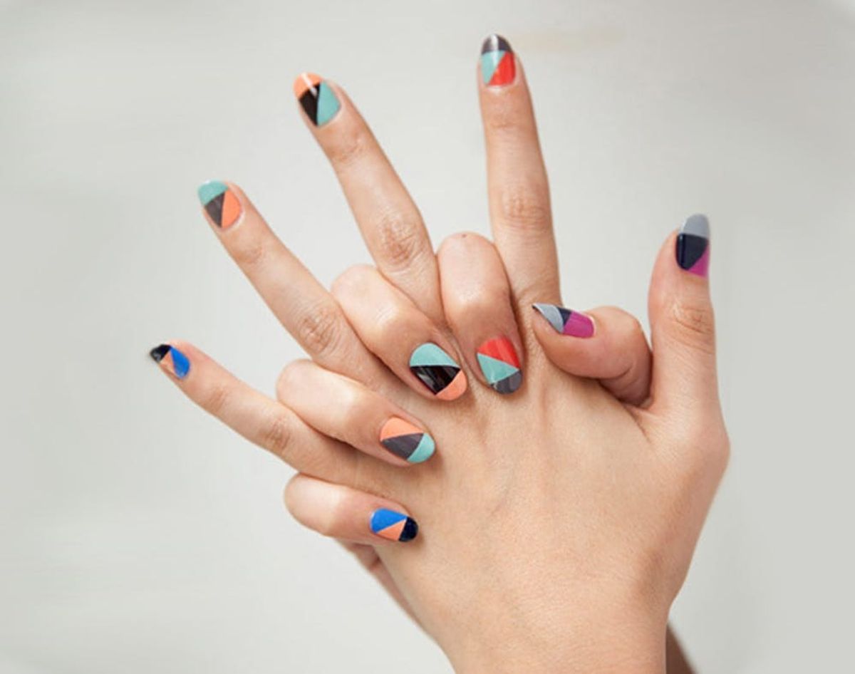 A Dozen Ways to Wear Color Block… On Your Nails!