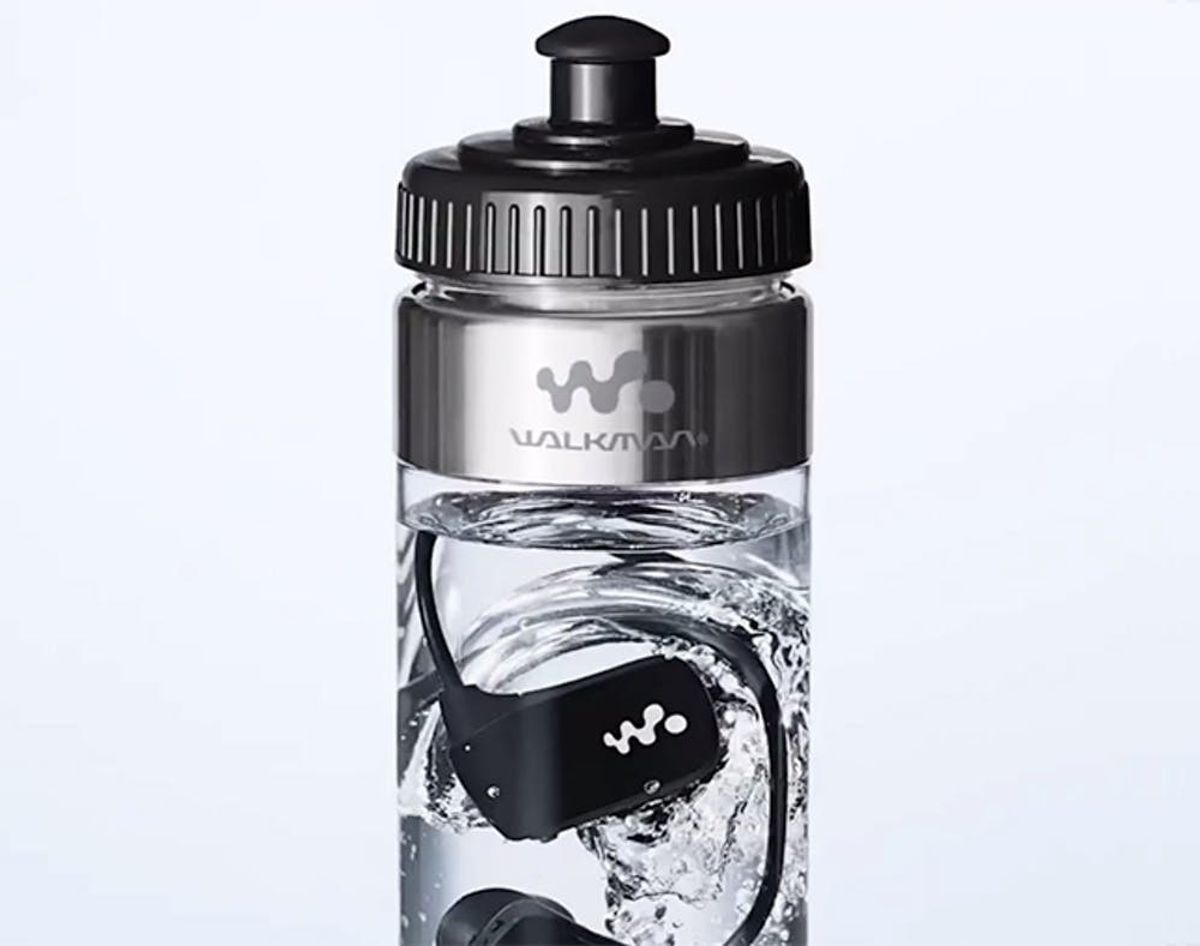 Bobbing For Walkmans?! Buy Your Waterproof MP3 Player in a Bottle of Water