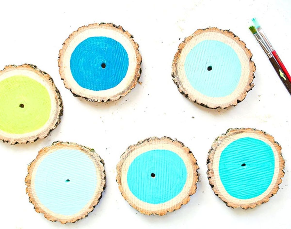 Branch Out: Turn a Log into Cute Ombre Coasters