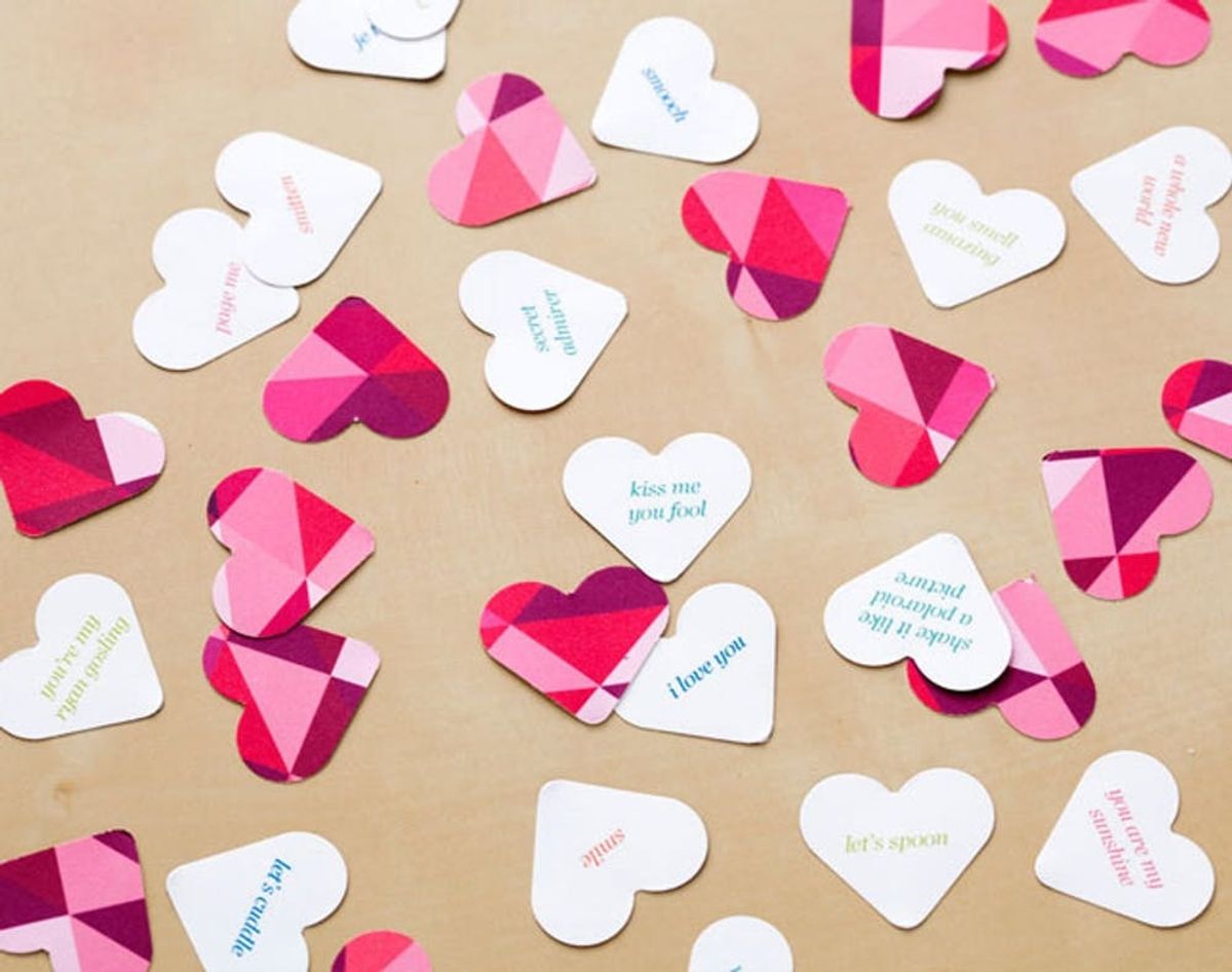 You’ll Fall Head Over Heels for Our Conversation Heart Confetti (Free Printable!)