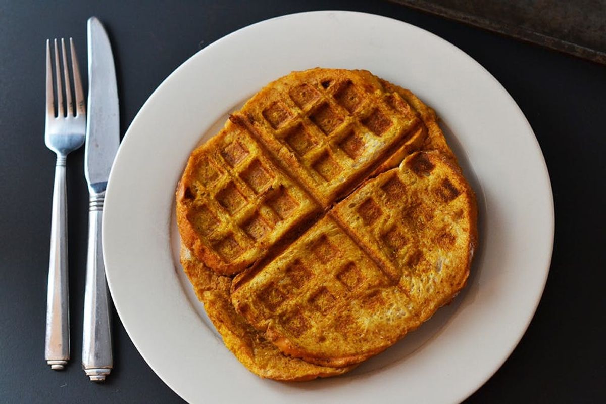 3 Treats In One: Pumpkin French Toast Waffles