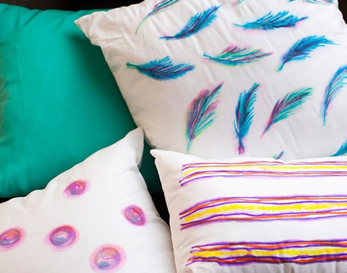 DIY Basics: Watercolor-Inspired Throw Pillows