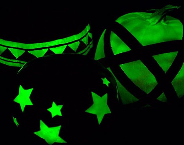 Go for the Glow: No-Carve Glow-in-the-Dark Pumpkins
