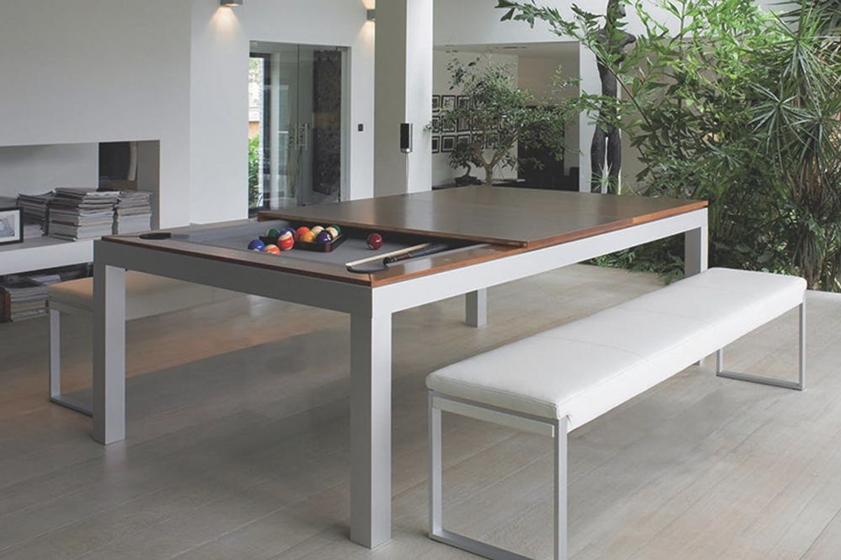 Made Us Look: A Pool Table and Dining Table in One!
