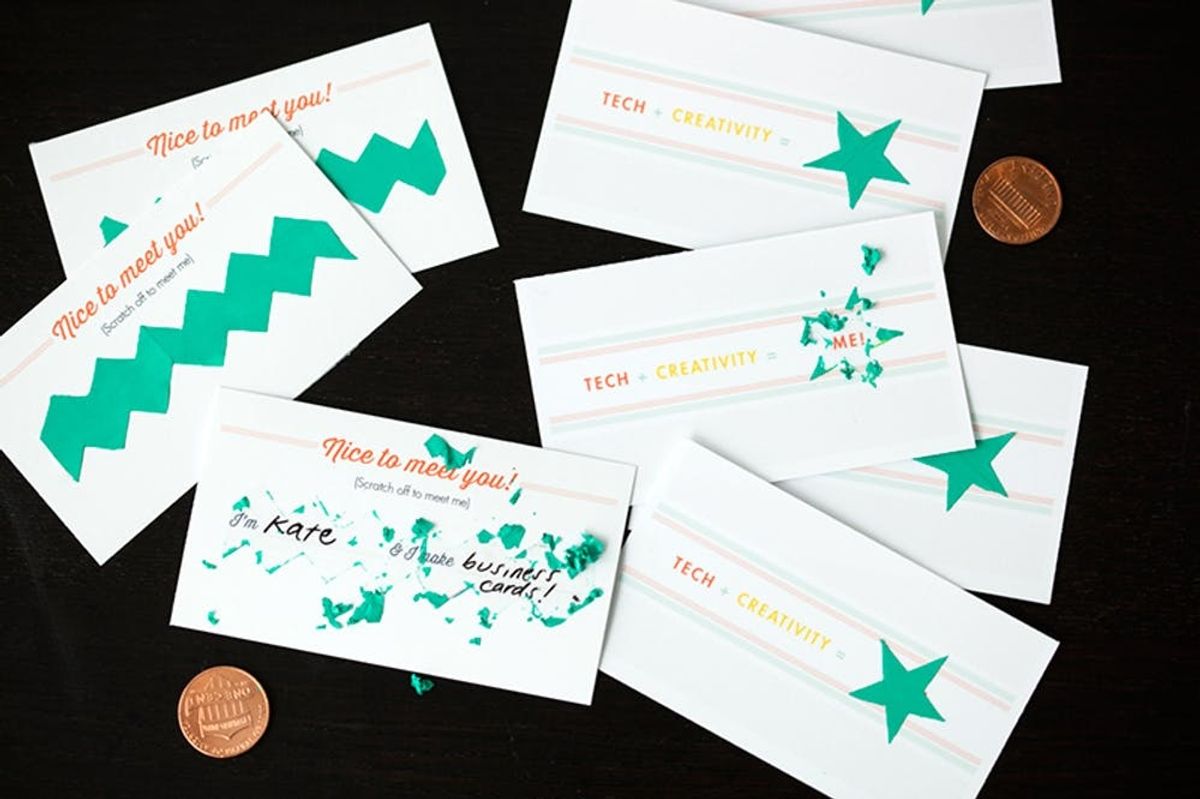 How to Make Scratch-Off Business Cards (+ Free Printables!)
