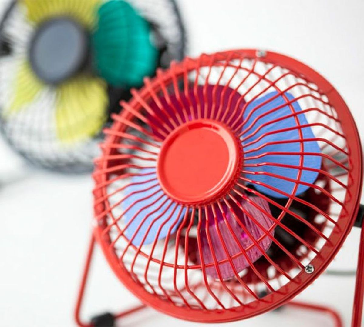 What Happens When You Make a Color Blocked Fan Spin?