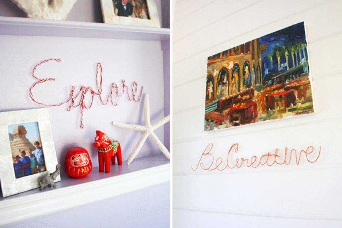 How to Create Wire Word Wall Art