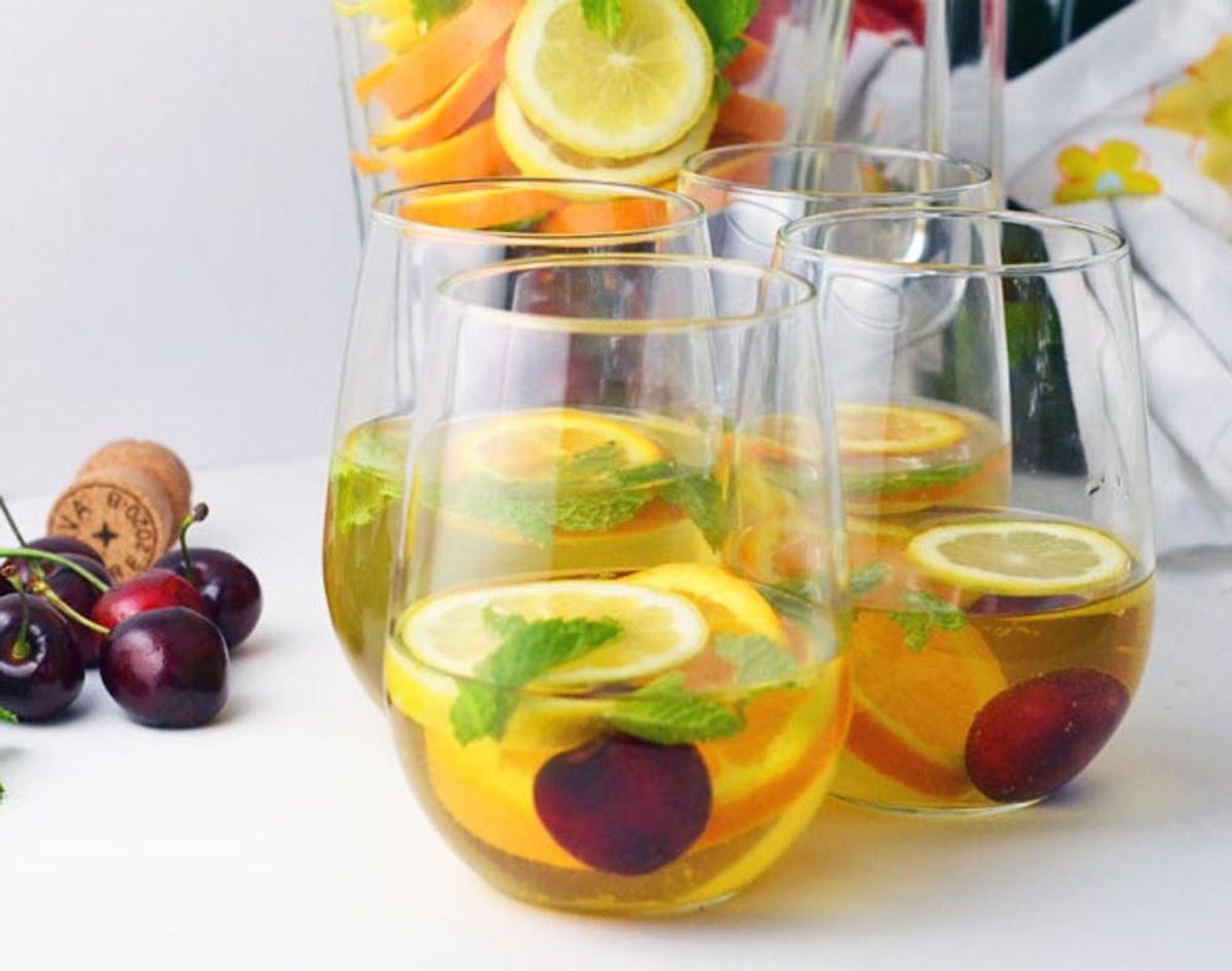 Cheers to Sparkling Cherry Sangria!