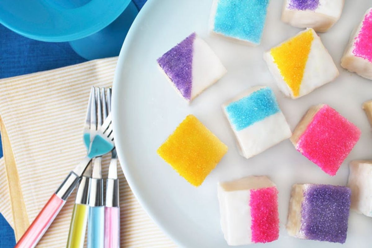 Make Easy Color Blocked Petit Fours With Only 5 Ingredients!