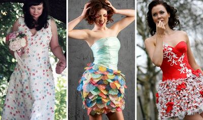 15 Inventive Dresses Made from Recycled Materials - Brit + Co 15 Inventive Dresses Made from Recycled Materials - Brit + Co