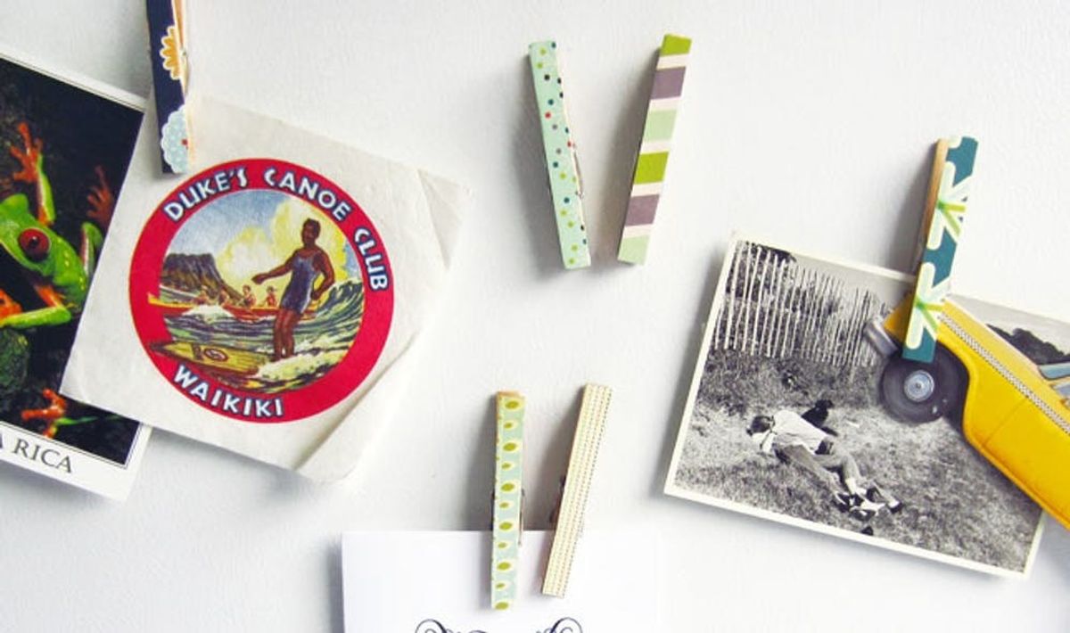 Style Up Your Fridge with Cute Magnetic Clothespins