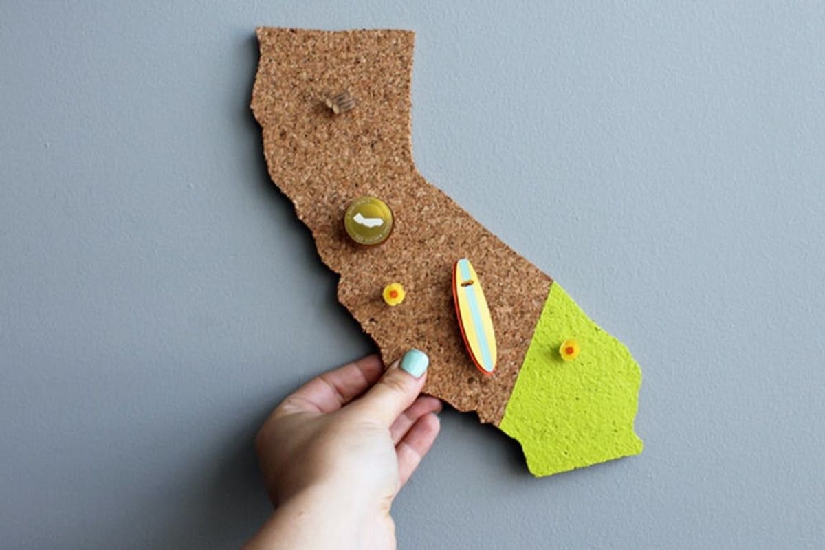 Show Hometown Pride with DIY State-Shaped Memo Boards