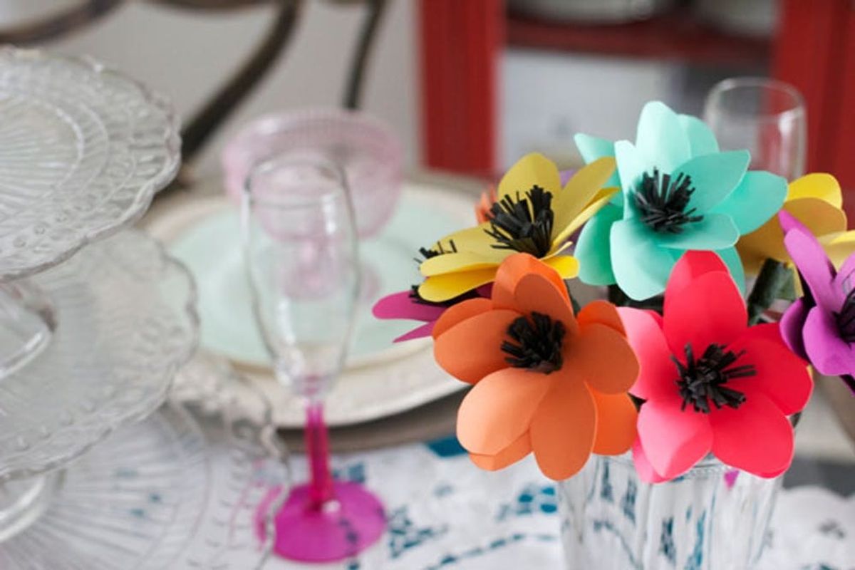 Make Pretty Paper Flowers in Under 10 Minutes
