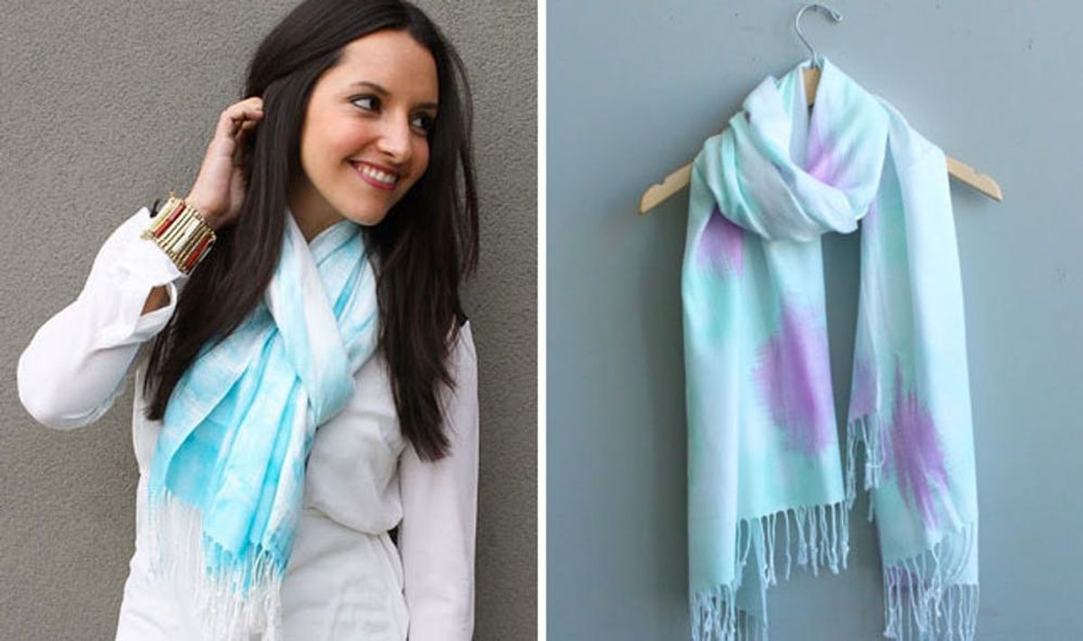 How to Create Gorgeous Patterned Scarves in 15 Minutes