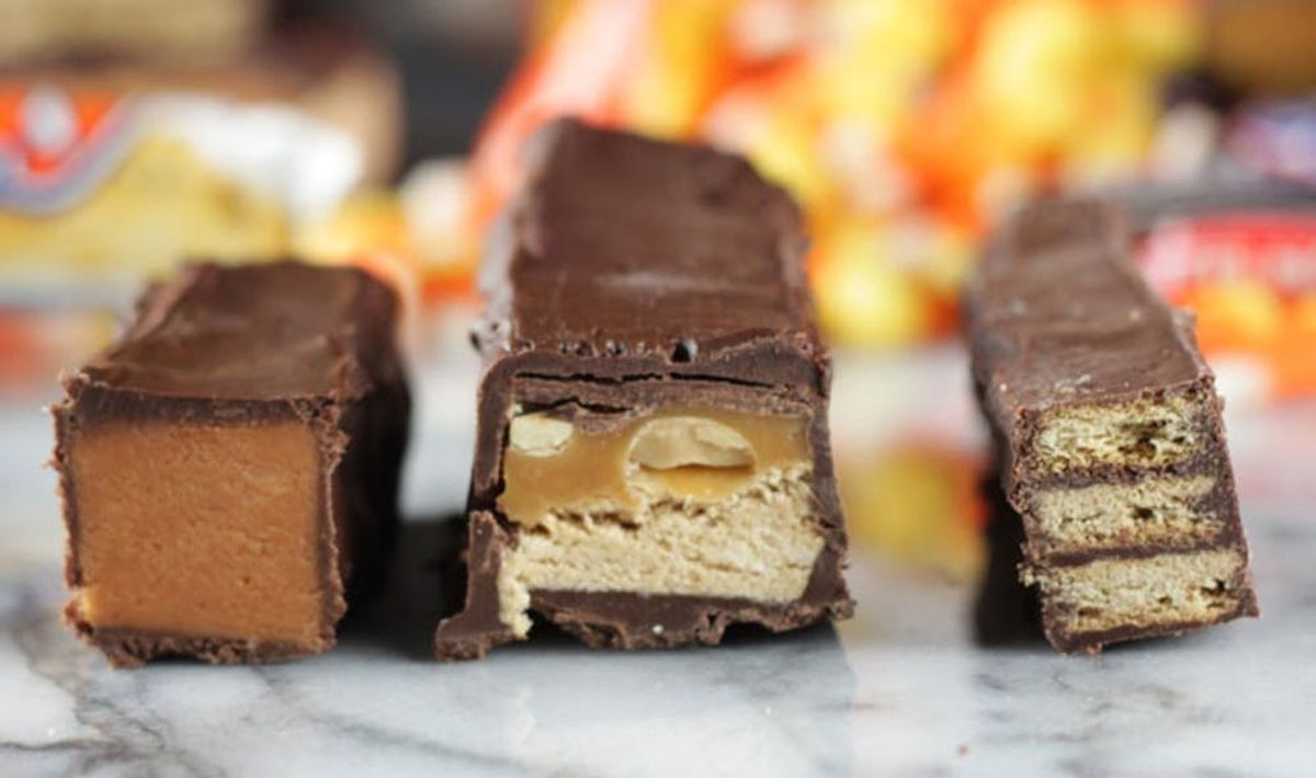 Trick or Treat! Learn to Make Homemade Butterfinger, Snickers + Kit Kat Bars