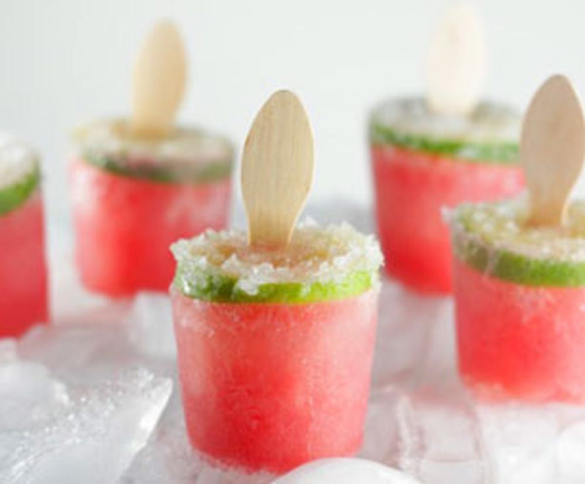 Spike Your Sweets: Watermelon Margarita Poptails