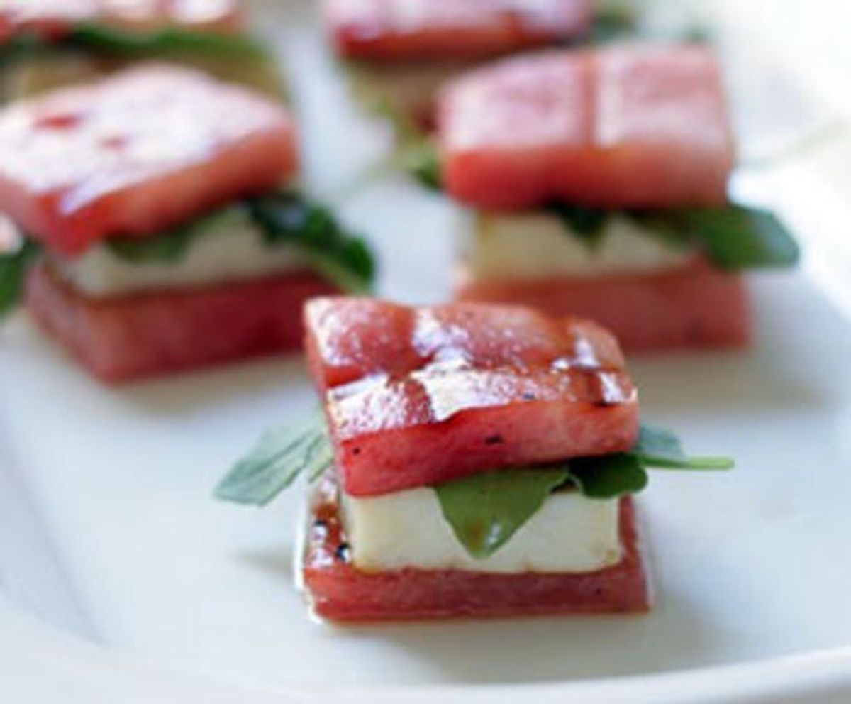 Summer Comfort Food: Watermelon Grilled Cheese Bites