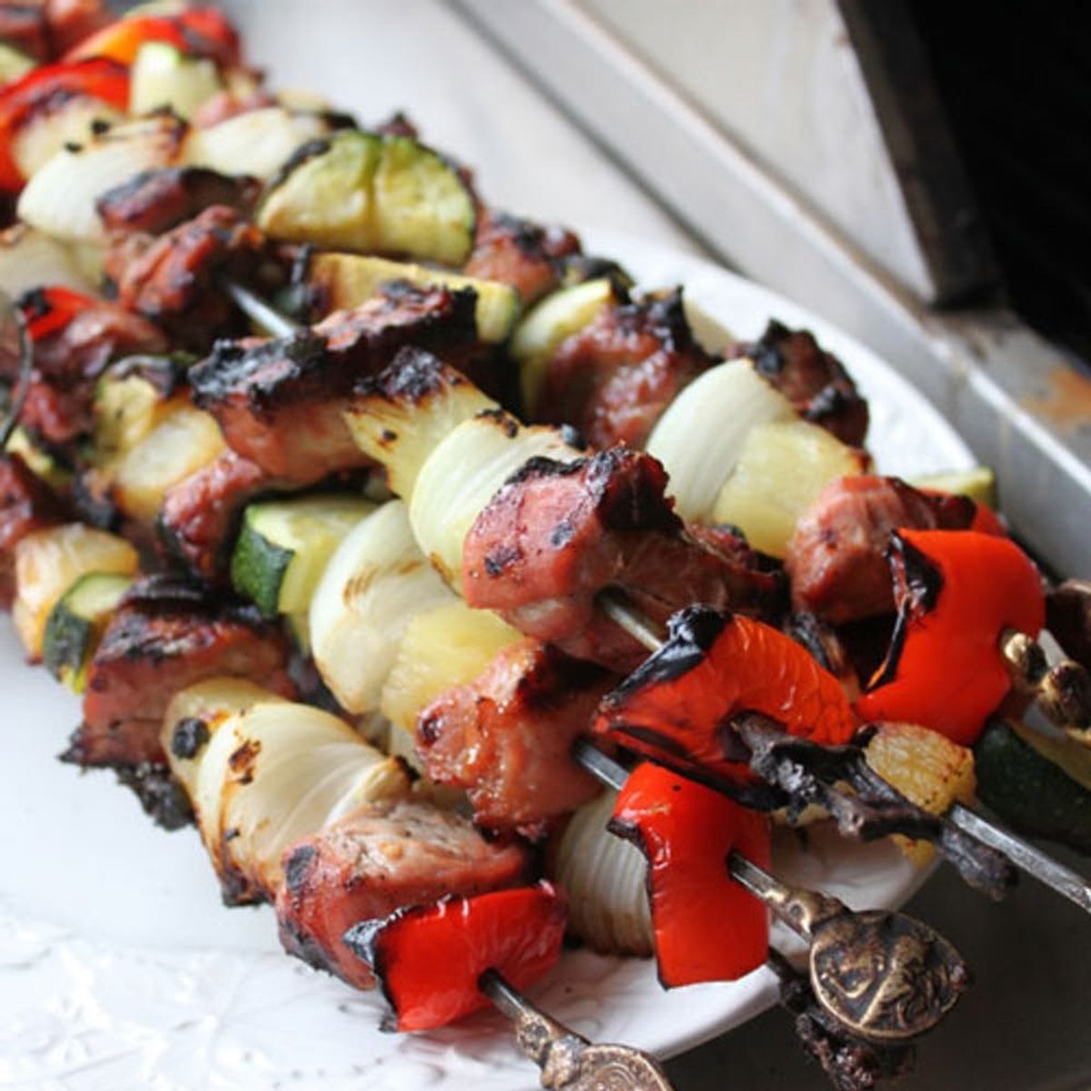 Get Your Grill On: Pineapple Pork Kabobs