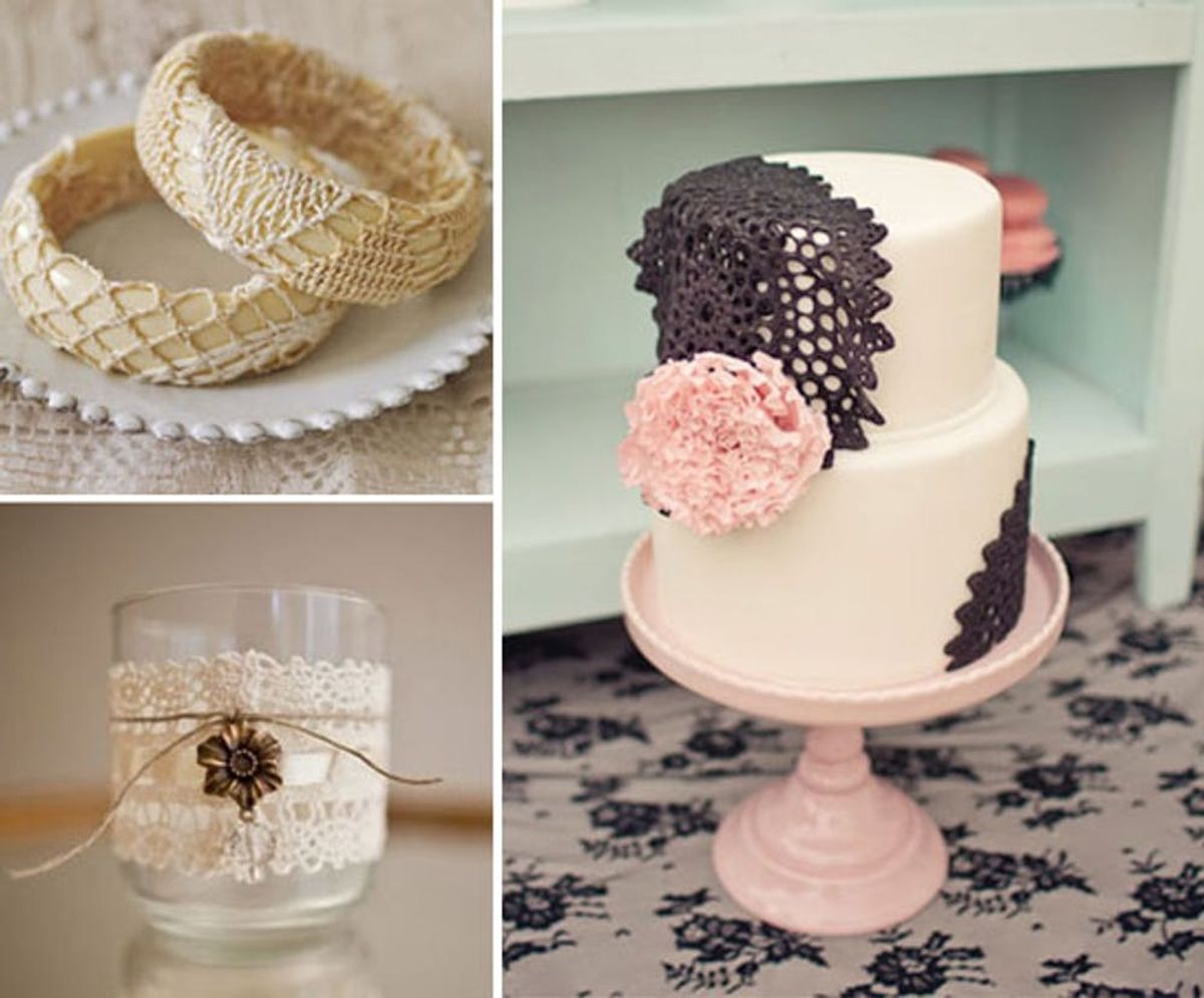 Lace Up Your Wedding: 6 DIY Projects