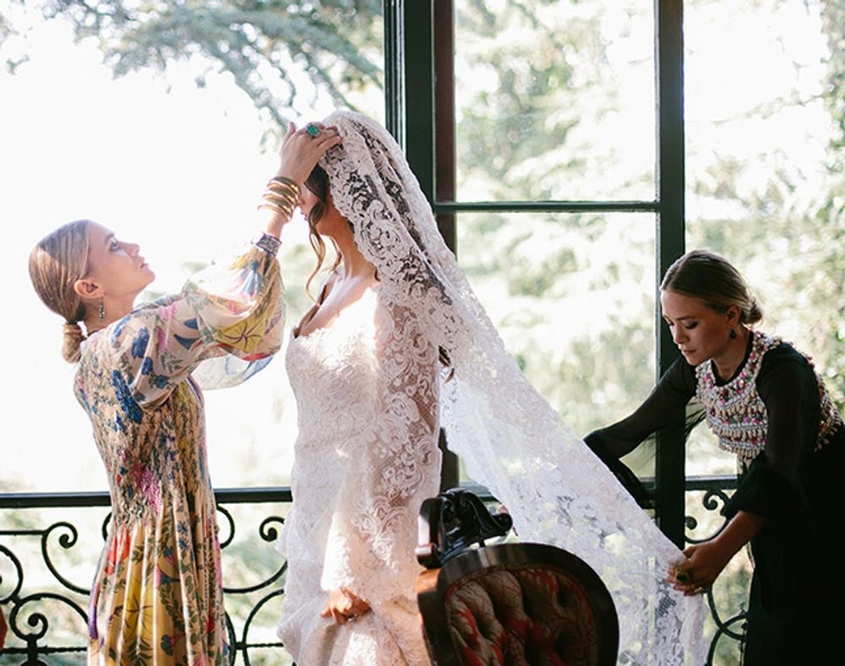 The Olsen Twins Just Designed a Wedding Dress for Their Lucky BFF Bride